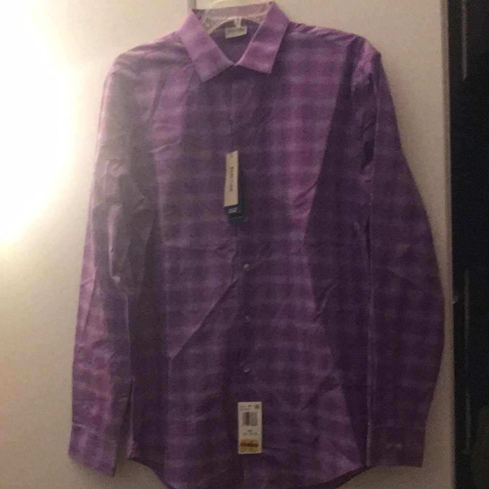 Men's Purple Checkered Shirt